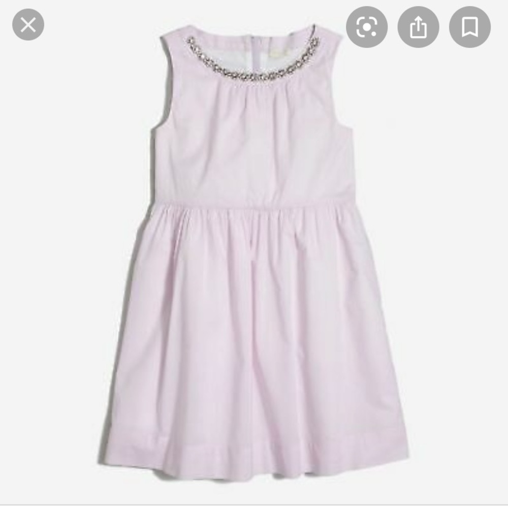 NWT Crew Cuts rhinestone embellished collar dress